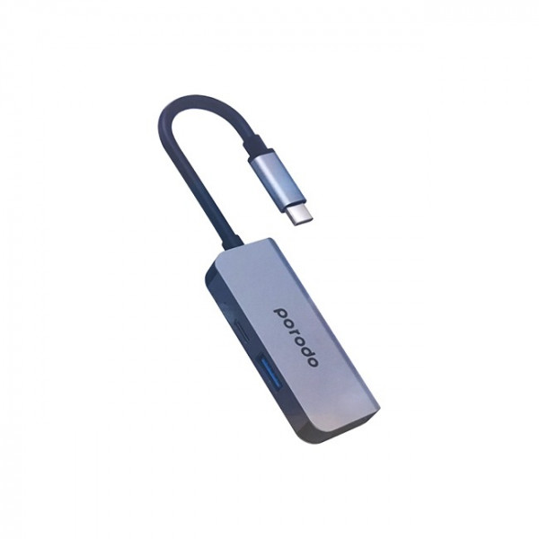 USB HUB Porodo USB-C PD-4K31C Type-C 3x1